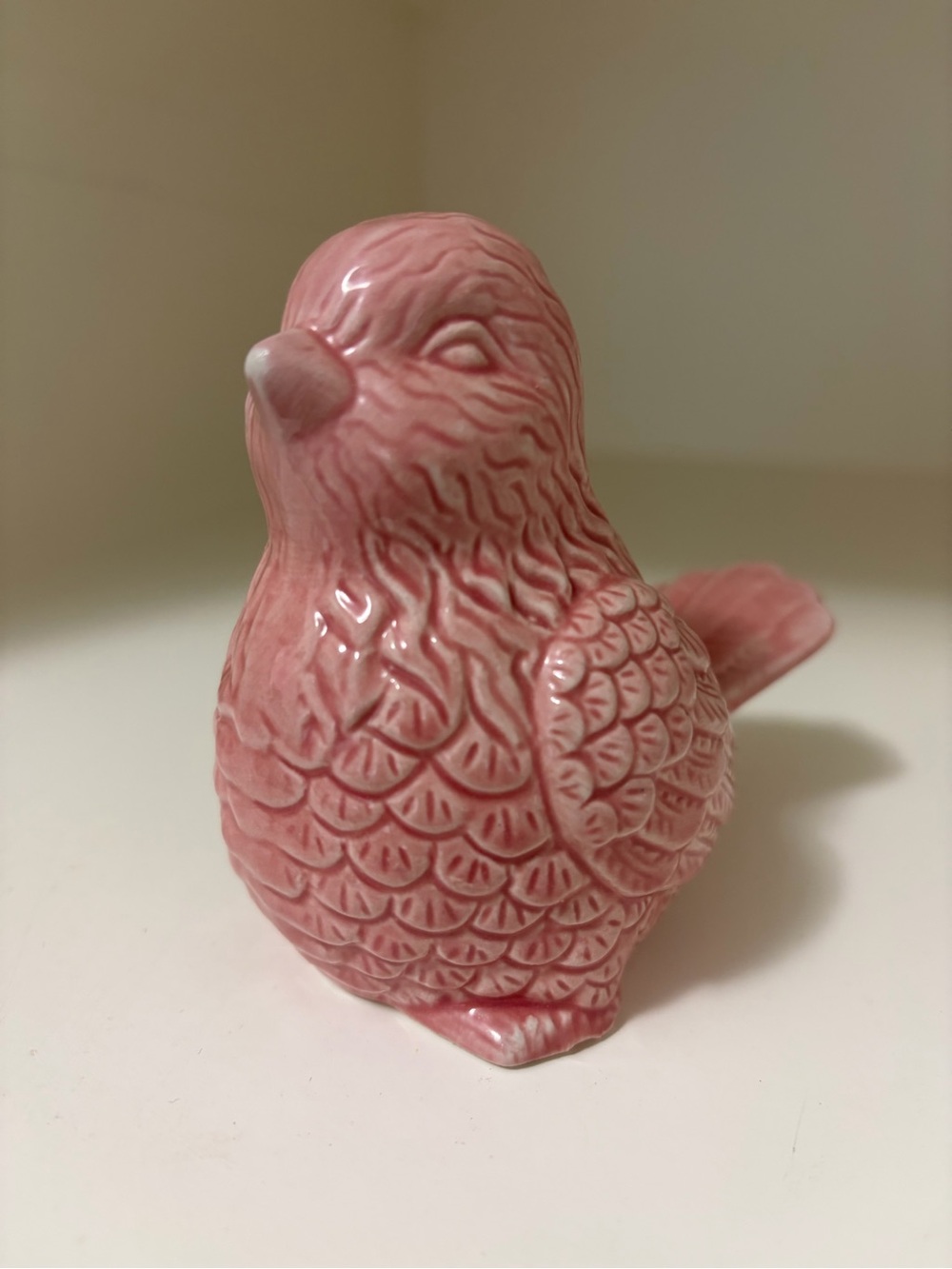 Pink Ceramic Bird